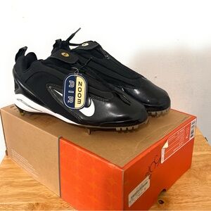 New Nike Air Zoom Diamond Fury SP Men's Cleats Black/White